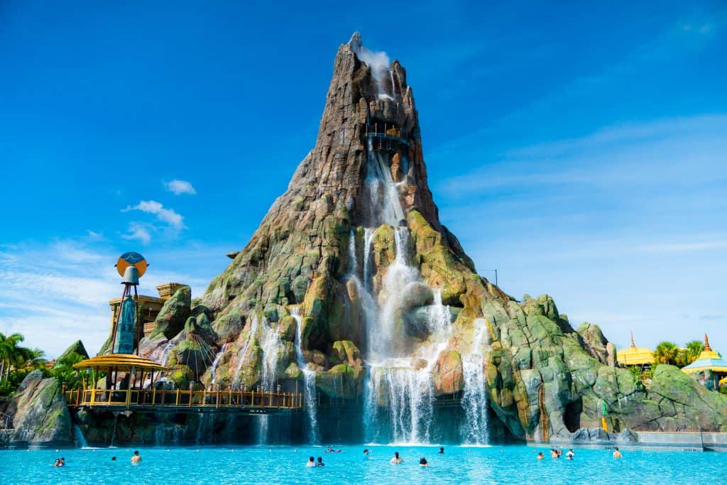 Vulcão Krakatau no Volcano Bay