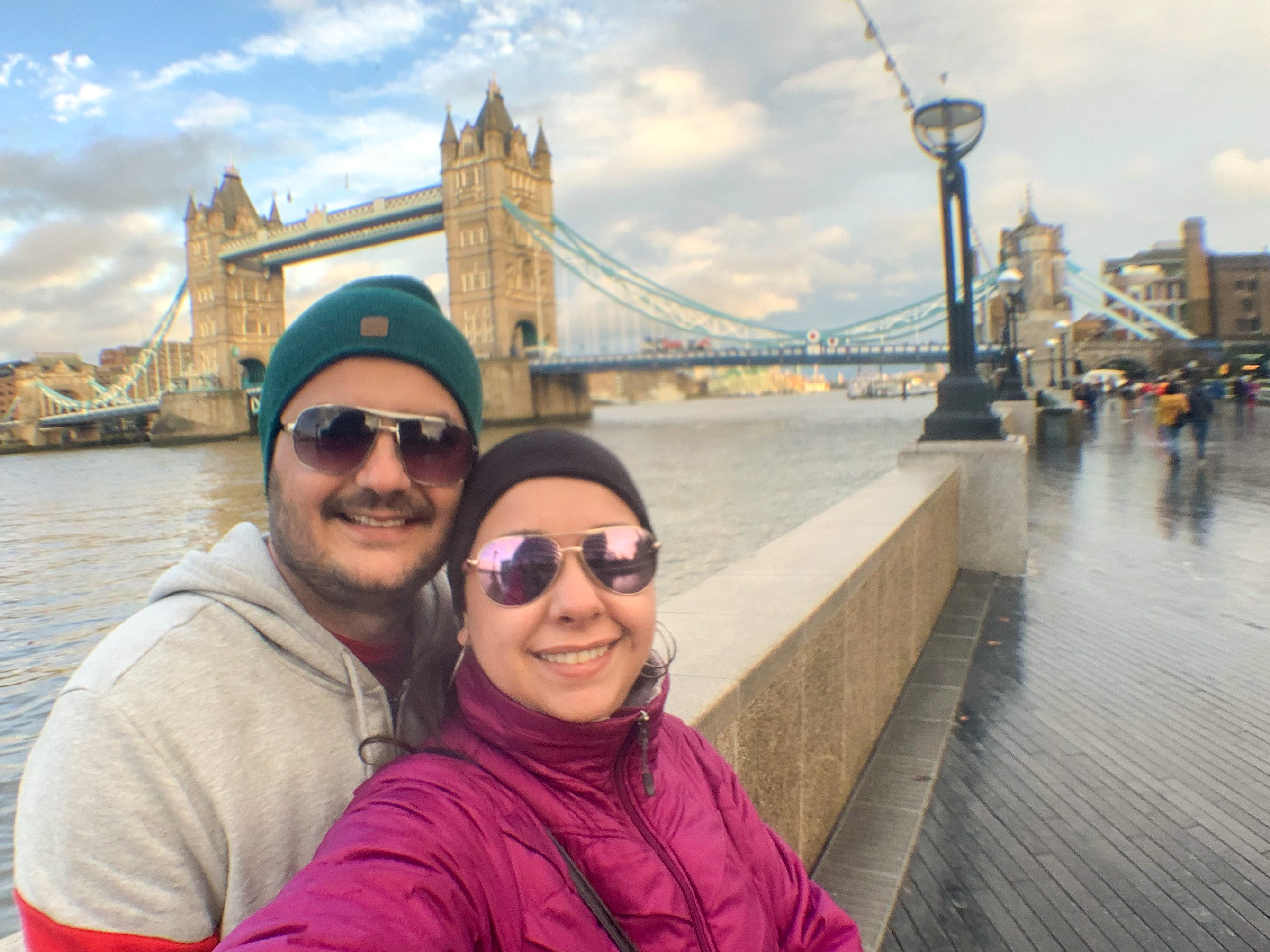 Guto e Ligia Antoniazi em Londres, Reino Unido